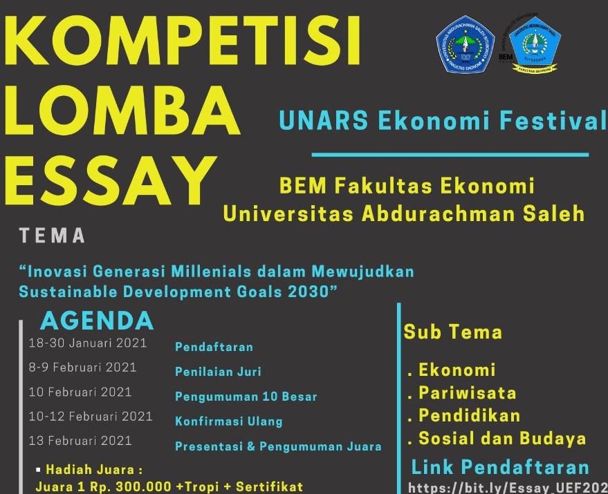 Kompetisi Lomba Essay Fakultas Ekonomi 2021 Fakultas Ekonomi Universitas Abdurachman Saleh Situbondo